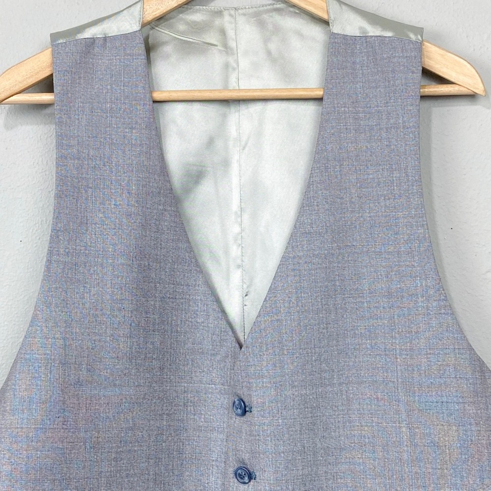 Vintage 70s Hart Schaffner & Marx Davis Suit Vest Mens Sz 46 Wool Blend Tailored - Picture 2 of 7